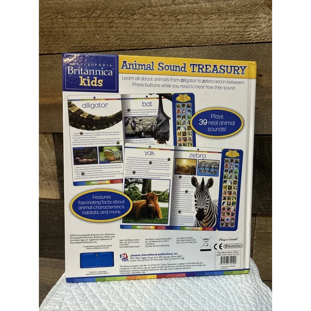 Encyclopedia Britannica Kids - Animal Sound Treasury Book - PI Kids,‎ Editors of